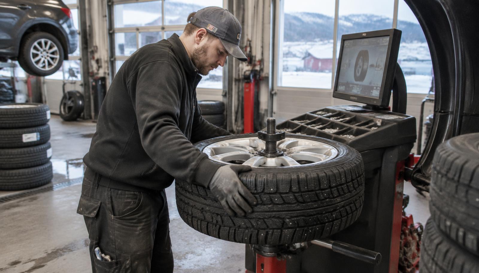 Dekkverksted – fagperson i arbeid